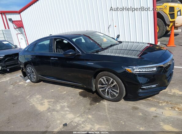 1HGCV3F95KA001813 2019 HONDA ACCORD Black Սալոնի հետևի տեսք