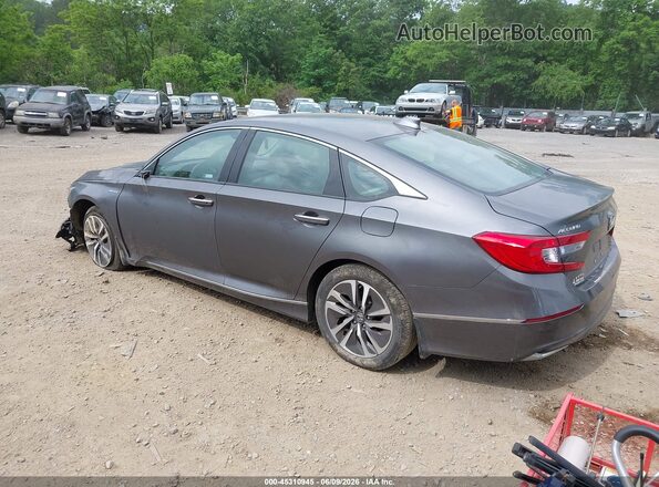 1HGCV3F96JA004413 2018 HONDA ACCORD Gray Задня ліва чверть