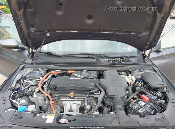 1HGCV3F96JA004413 2018 HONDA ACCORD Gray Вид ззаду