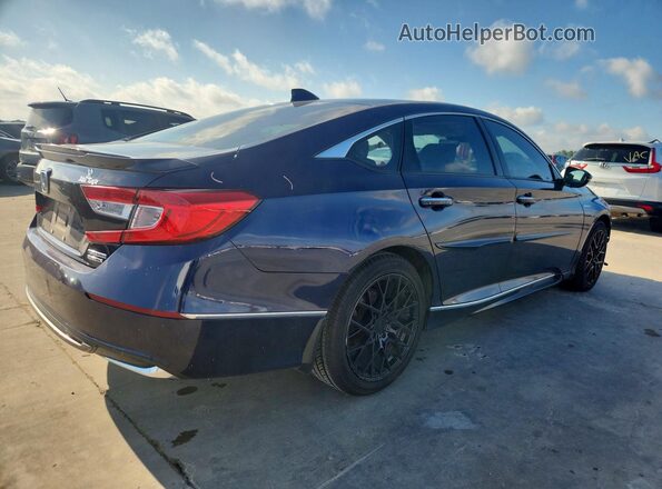 1HGCV3F96JA008610 2018 HONDA ACCORD Blue Հետևի աջ