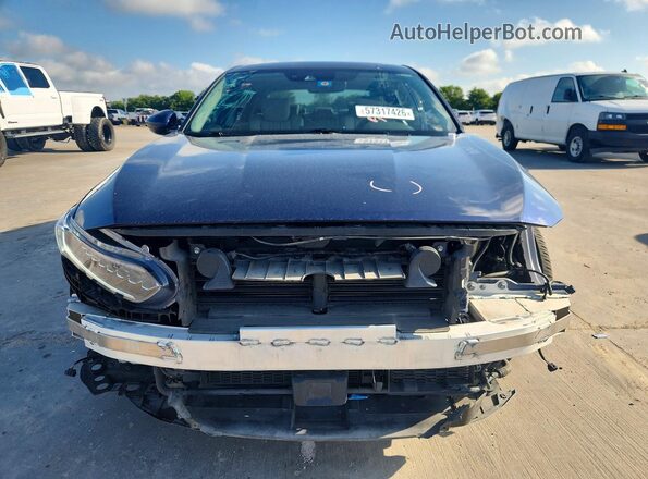 1HGCV3F96JA008610 2018 HONDA ACCORD Blue Դիմացի տեսք