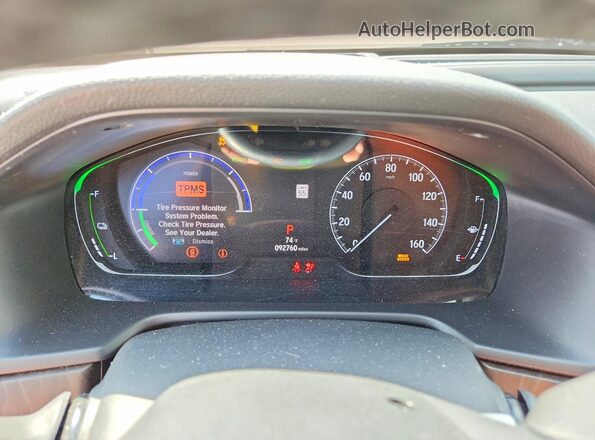 1HGCV3F97KA019102 2019 HONDA ACCORD White Widok zestawu wskaźników