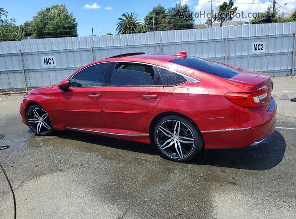1HGCV3F97MA000102 2021 HONDA ACCORD Red Հետևի ձախ