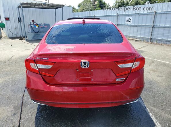 1HGCV3F97MA000102 2021 HONDA ACCORD Red Հետևի տեսք