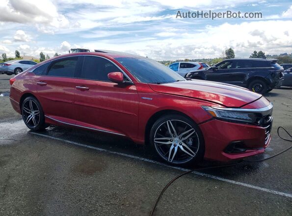 1HGCV3F97MA000102 2021 HONDA ACCORD Red Առջևի աջ