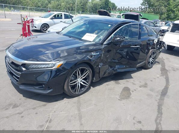 1HGCV3F97MA021497 2021 HONDA ACCORD Black Front left
