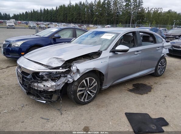 1HGCV3F98LA013682 2020 HONDA ACCORD HYBRID Blue Front left
