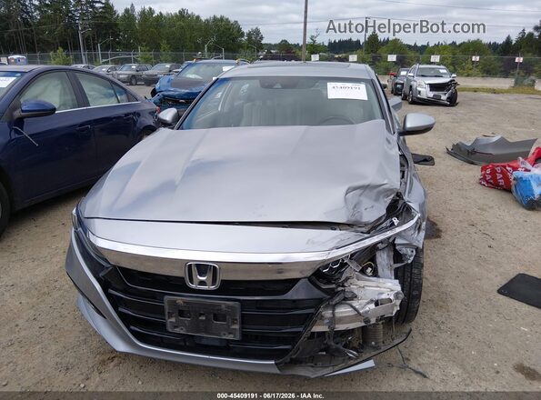 1HGCV3F98LA013682 2020 HONDA ACCORD HYBRID Blue Rear interior view