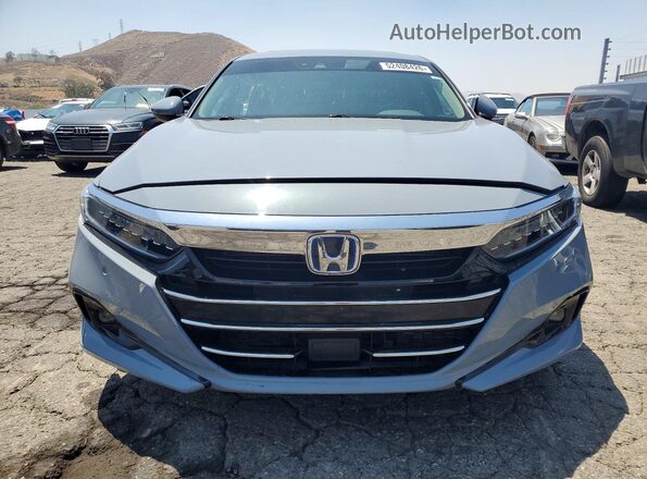 1HGCV3F98NA014446 2022 HONDA ACCORD Gray წინა ხედი