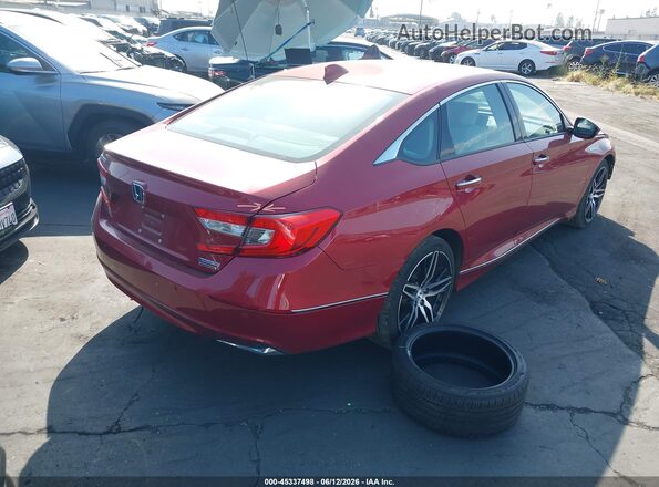 1HGCV3F99MA015023 2021 HONDA ACCORD HYBRID Red 