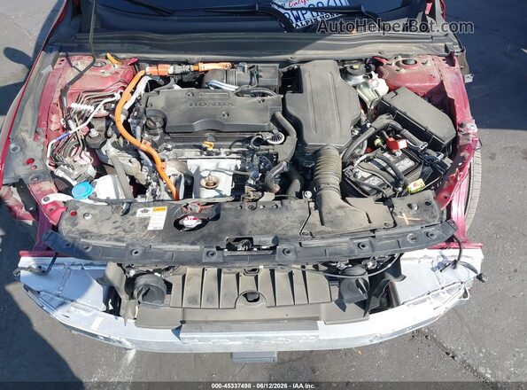 1HGCV3F99MA015023 2021 HONDA ACCORD HYBRID Red 