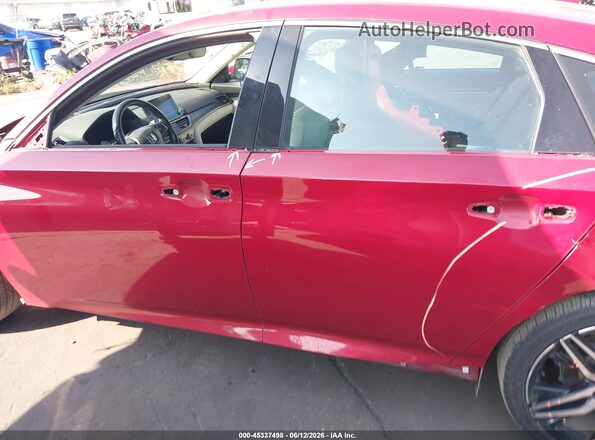 1HGCV3F99MA015023 2021 HONDA ACCORD HYBRID Red 