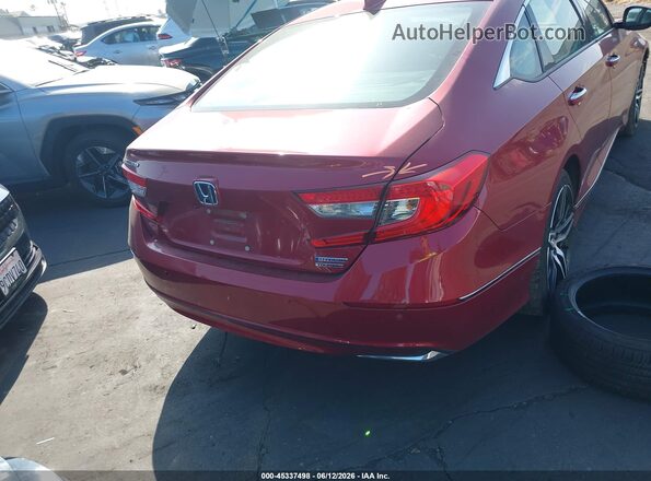 1HGCV3F99MA015023 2021 HONDA ACCORD HYBRID Red 