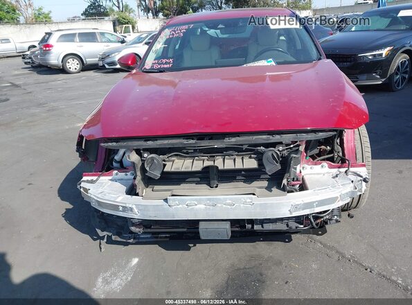 1HGCV3F99MA015023 2021 HONDA ACCORD HYBRID Red 