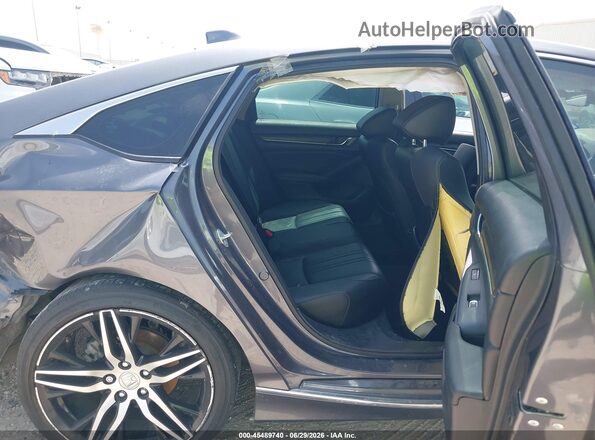 1HGCV3F99NA009546 2022 HONDA ACCORD Gray Вид наклейки з VIN-кодом