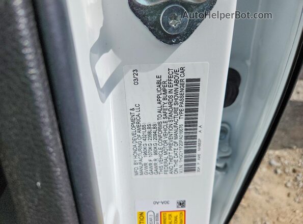 1HGCY1F20PA016676 2023 HONDA ACCORD White Շարժիչի բաժամունքի տեսք