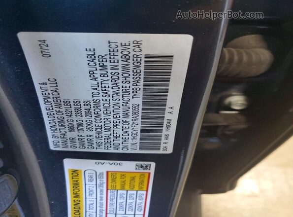 1HGCY1F21RA080552 2024 HONDA ACCORD Угольный Вид наклейки с VIN-кодом