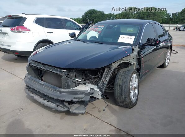 1HGCY1F22RA008372 2024 HONDA ACCORD Black Առջևի ձախ երեք քառորդ տեսարան