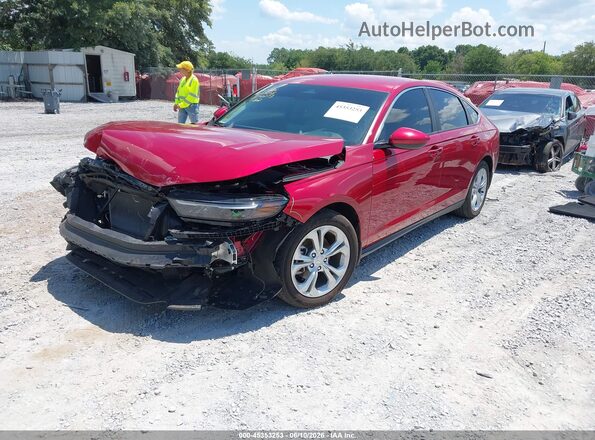 1HGCY1F22RA092273 2024 HONDA ACCORD Red წინა მარცხენა ხედი სამი მეოთხედიდან