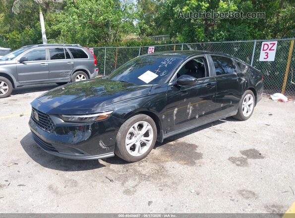 1HGCY1F22SA044696 2025 HONDA ACCORD Black წინა მარცხენა ხედი სამი მეოთხედიდან
