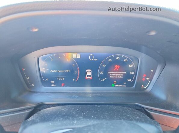 1HGCY1F24PA036865 2023 HONDA ACCORD Белый Вид щитка приборов