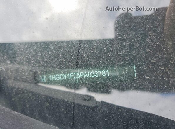 1HGCY1F25PA033781 2023 HONDA ACCORD Black Widok komory silnika