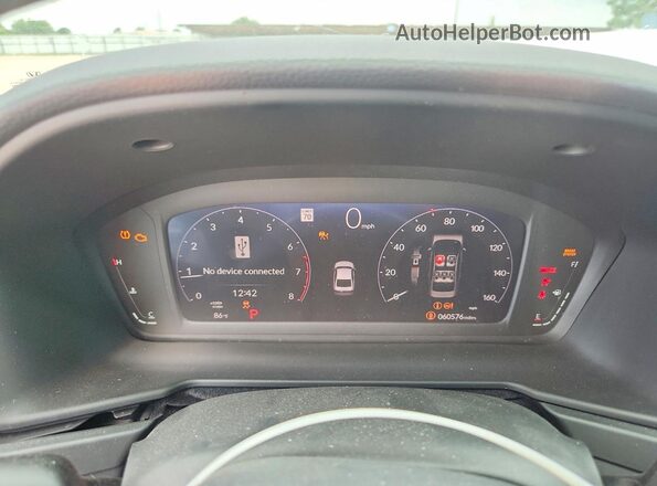 1HGCY1F25RA070929 2024 HONDA ACCORD White Instrument cluster view
