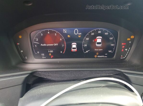 1HGCY1F27SA017574 2025 HONDA ACCORD White Instrument cluster view