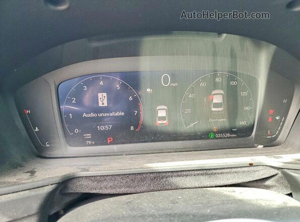 1HGCY1F28RA010952 2024 HONDA ACCORD Black Widok zestawu wskaźników