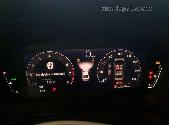 1HGCY1F28RA021238 2024 HONDA ACCORD White Instrument cluster view