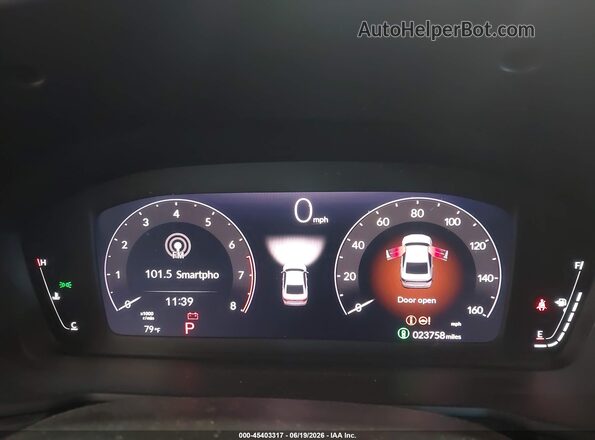 1HGCY1F29PA052253 2023 HONDA ACCORD Gray Հետևի նստատեղերի տեսք