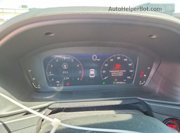 1HGCY1F29RA058783 2024 HONDA ACCORD White Vista del cuadro de instrumentos