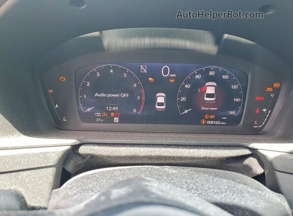 1HGCY1F29SA004552 2025 HONDA ACCORD Gray Вид щитка приладів