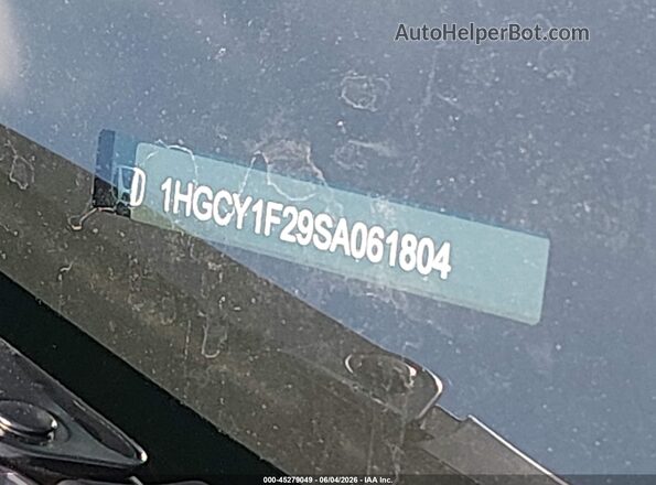 1HGCY1F29SA061804 2025 HONDA ACCORD Gray Вид підкапотного простору