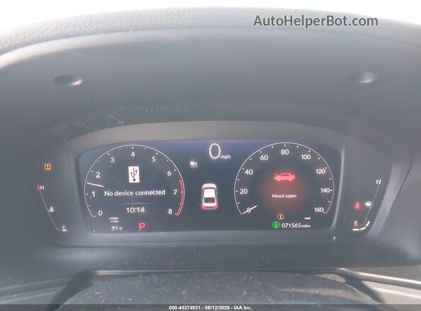 1HGCY1F2XPA042394 2023 HONDA ACCORD White უკანა სავარძლების ხედი