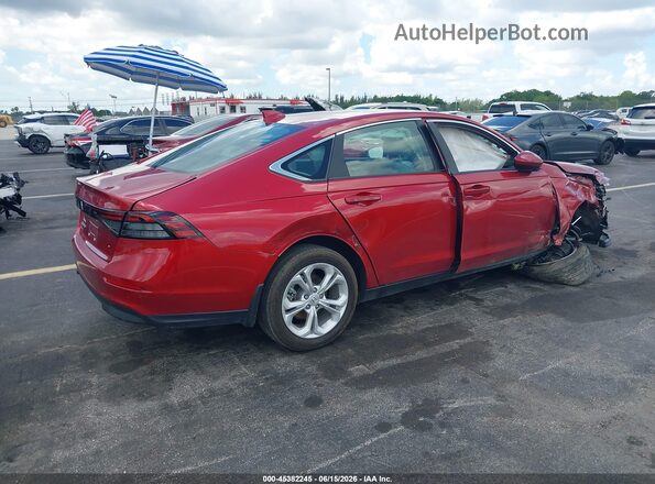 1HGCY1F2XSA074707 2025 HONDA ACCORD Red Trasero derecho