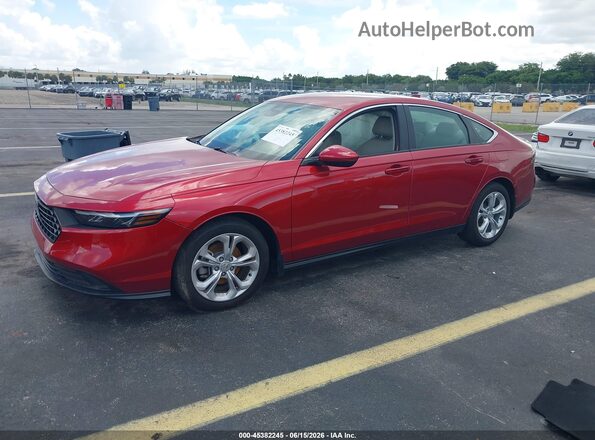 1HGCY1F2XSA074707 2025 HONDA ACCORD Red Vista tres cuartos delantera izquierda