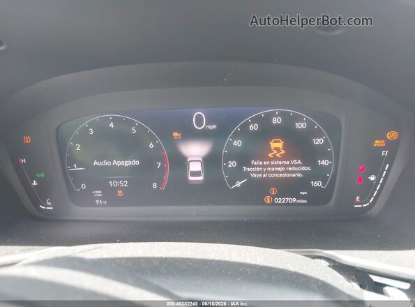 1HGCY1F2XSA074707 2025 HONDA ACCORD Red Vista de los asientos traseros