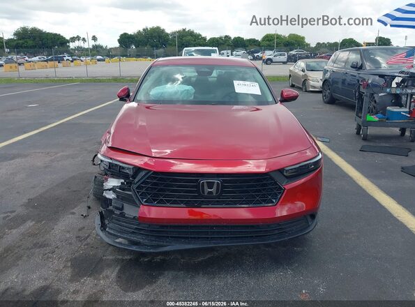 1HGCY1F2XSA074707 2025 HONDA ACCORD Red Vista interior trasera