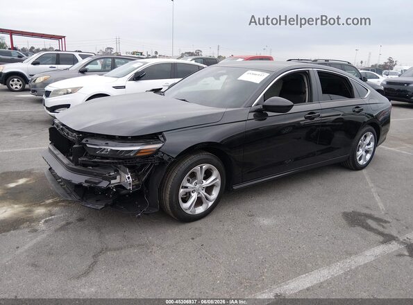 1HGCY1F2XSA091507 2025 HONDA ACCORD Black Передня ліва чверть