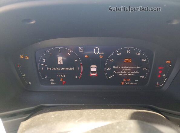 1HGCY1F30PA005282 2023 HONDA ACCORD White Instrument cluster view