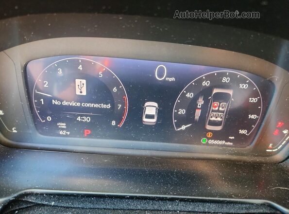 1HGCY1F30PA012300 2023 HONDA ACCORD Black Instrument cluster view