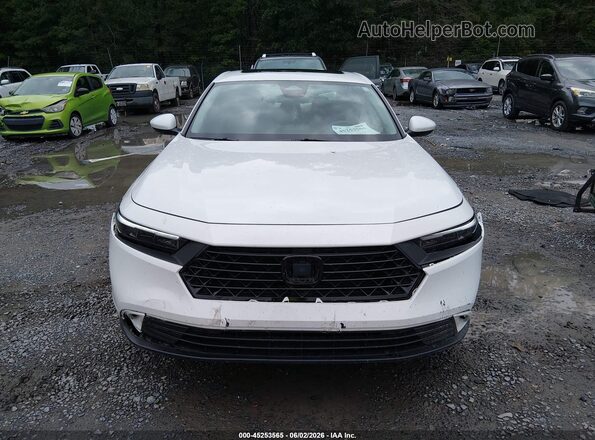 1HGCY1F31PA047315 2023 HONDA ACCORD White Widok zestawu wskaźników