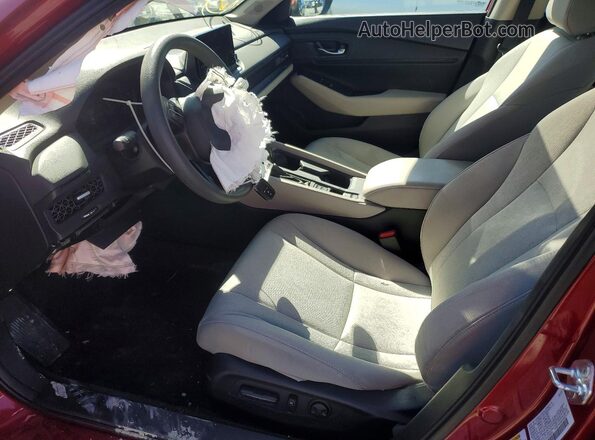 1HGCY1F31PA058248 2023 HONDA ACCORD Red Вид салону спереду