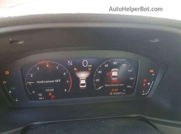1HGCY1F31PA058248 2023 HONDA ACCORD Red Вид щитка приладів
