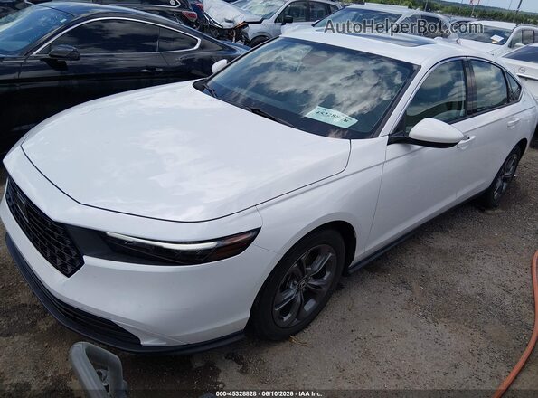 1HGCY1F32RA083498 2024 HONDA ACCORD White Առջևի ձախ երեք քառորդ տեսարան