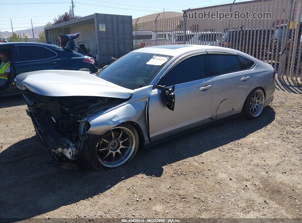 1HGCY1F34PA050256 2023 HONDA ACCORD Silver წინა მარცხენა ხედი სამი მეოთხედიდან