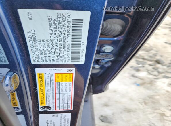 1HGCY1F34RA074110 2024 HONDA ACCORD Синий 
