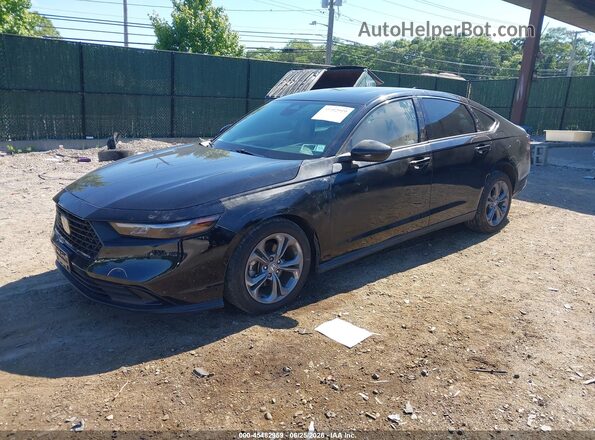 1HGCY1F34RA077122 2024 HONDA ACCORD Black Front left