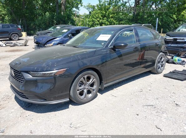 1HGCY1F35PA007142 2023 HONDA ACCORD Black Vista tres cuartos delantera izquierda